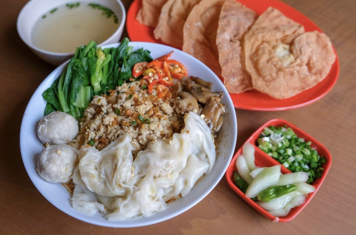 Mie pangsit sederhana
