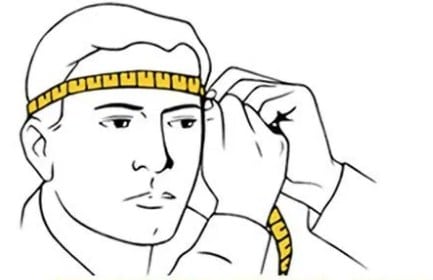 mengukur topi