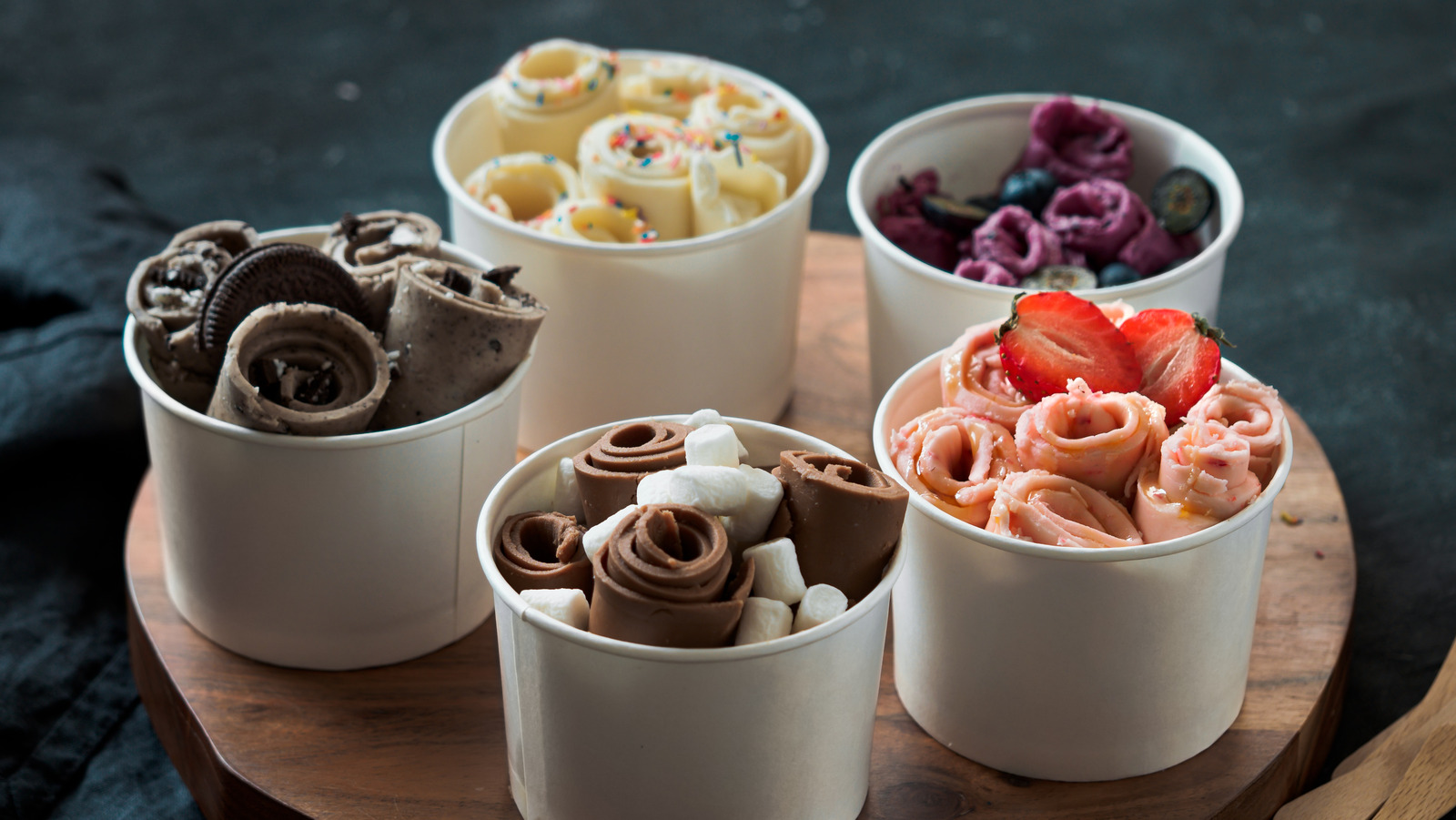 cara membuat es krim gulung