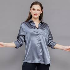 kemeja satin