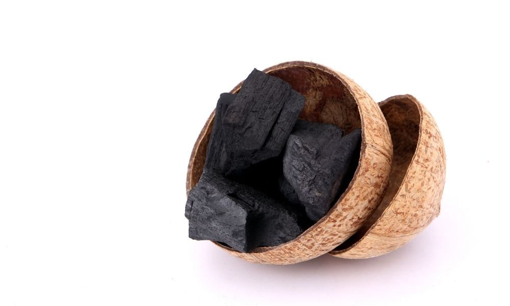 Odorless coconut charcoal