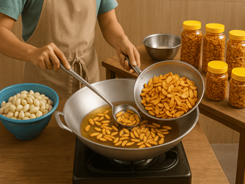 cara usaha bawang putih goreng