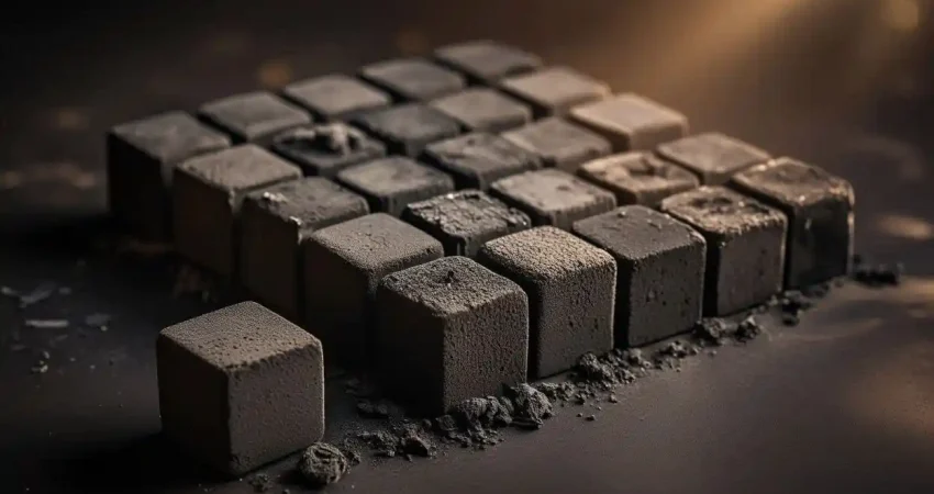 Premium coconut shell shisha charcoal cubes with low ash and stable burn performance