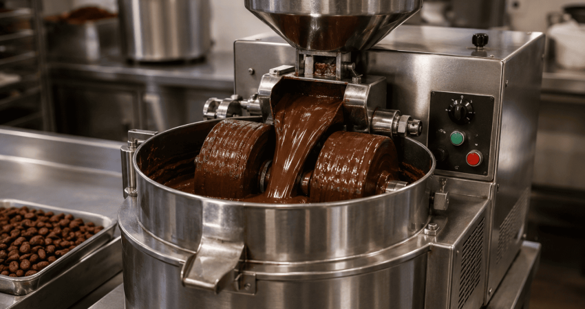cara mengoperasikan mesin pasta cokelat