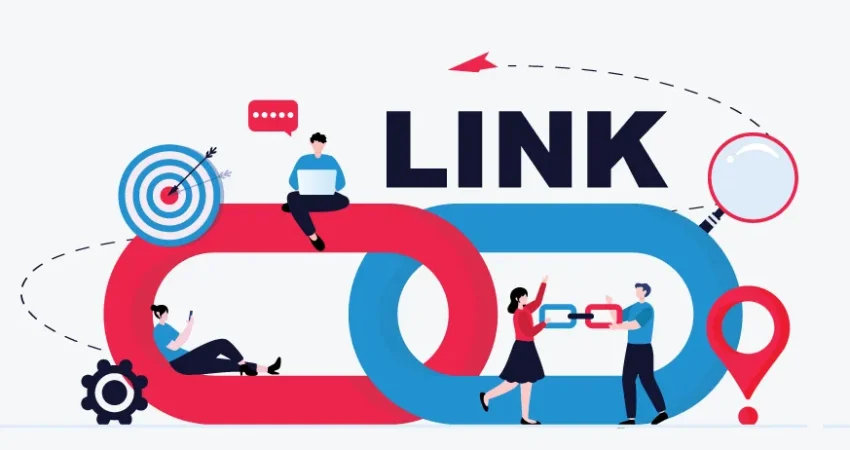 external links website content references SEO illustration