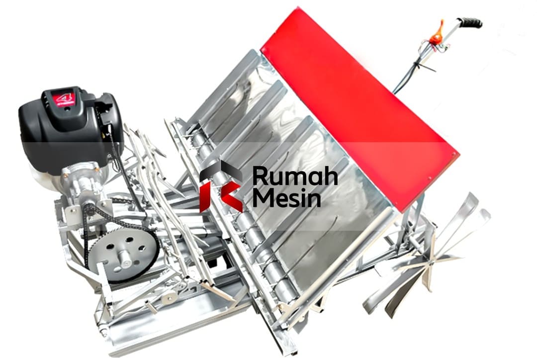 Perbandingan biaya tanam padi mekanis menggunakan mesin tanam dan metode manual di lahan persawahan.