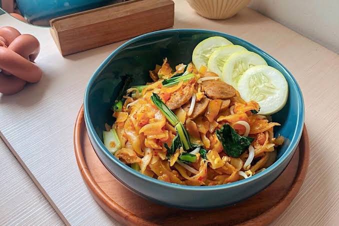kwetiau kering goreng