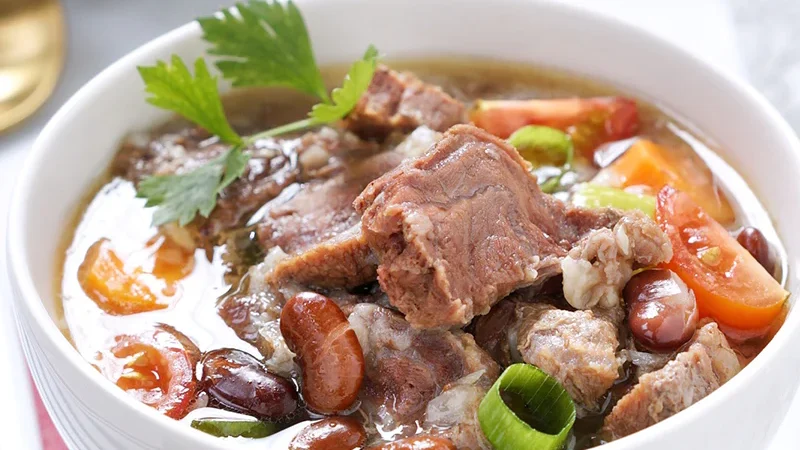 resep sup kacang merah daging sapi