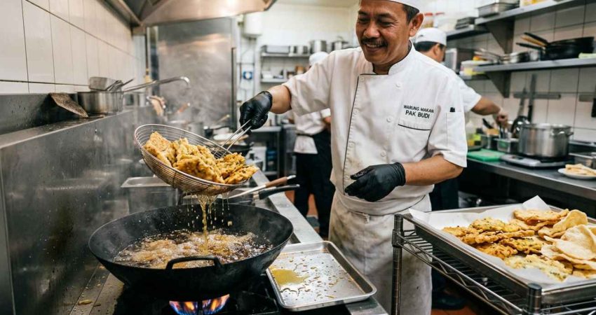 cara meniriskan minyak setelah menggoreng